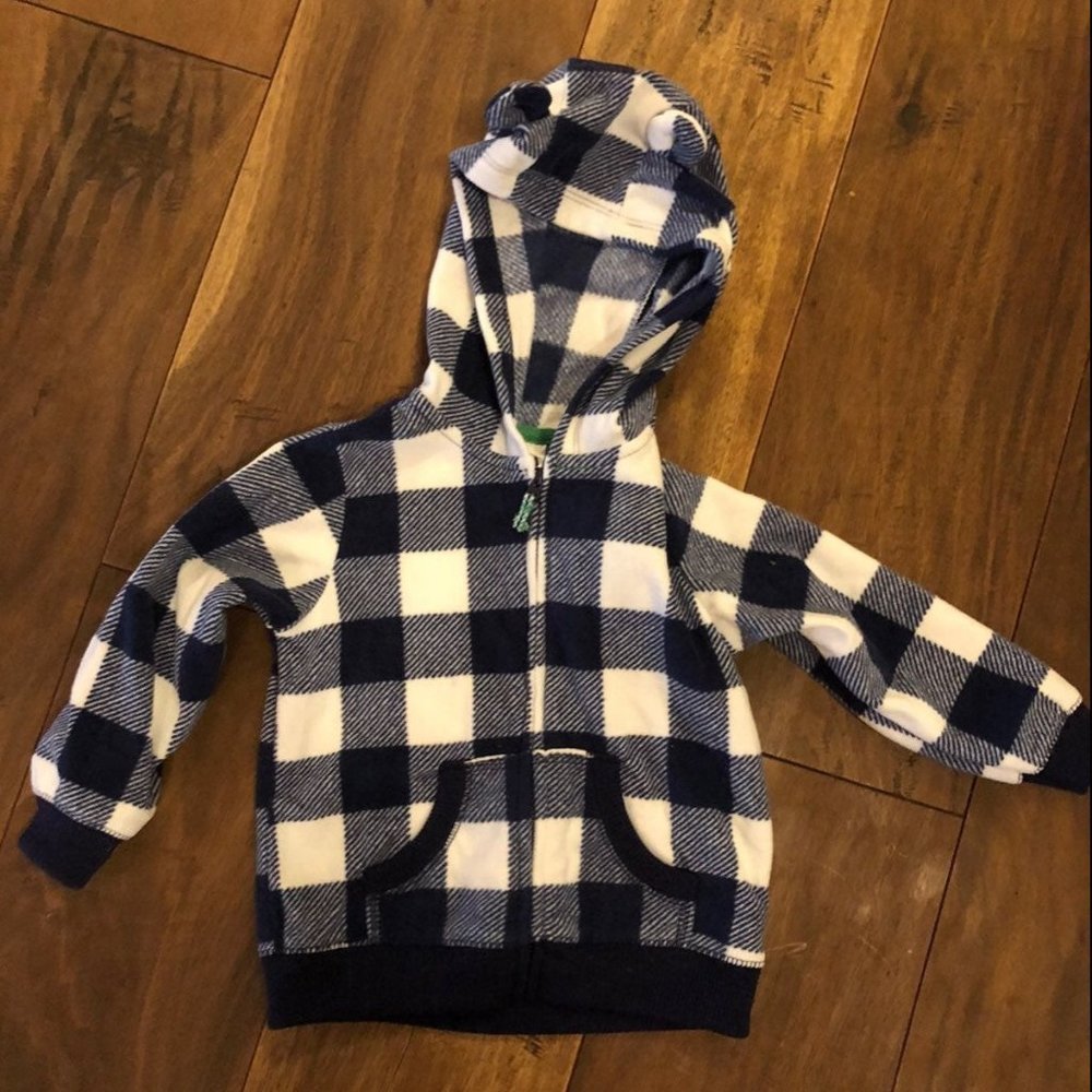 Carters Toddler Flannel Jacket with Hood
